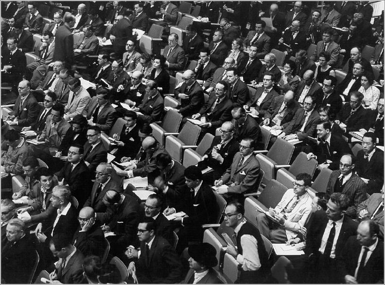 Spectators at the Eichmann Trial